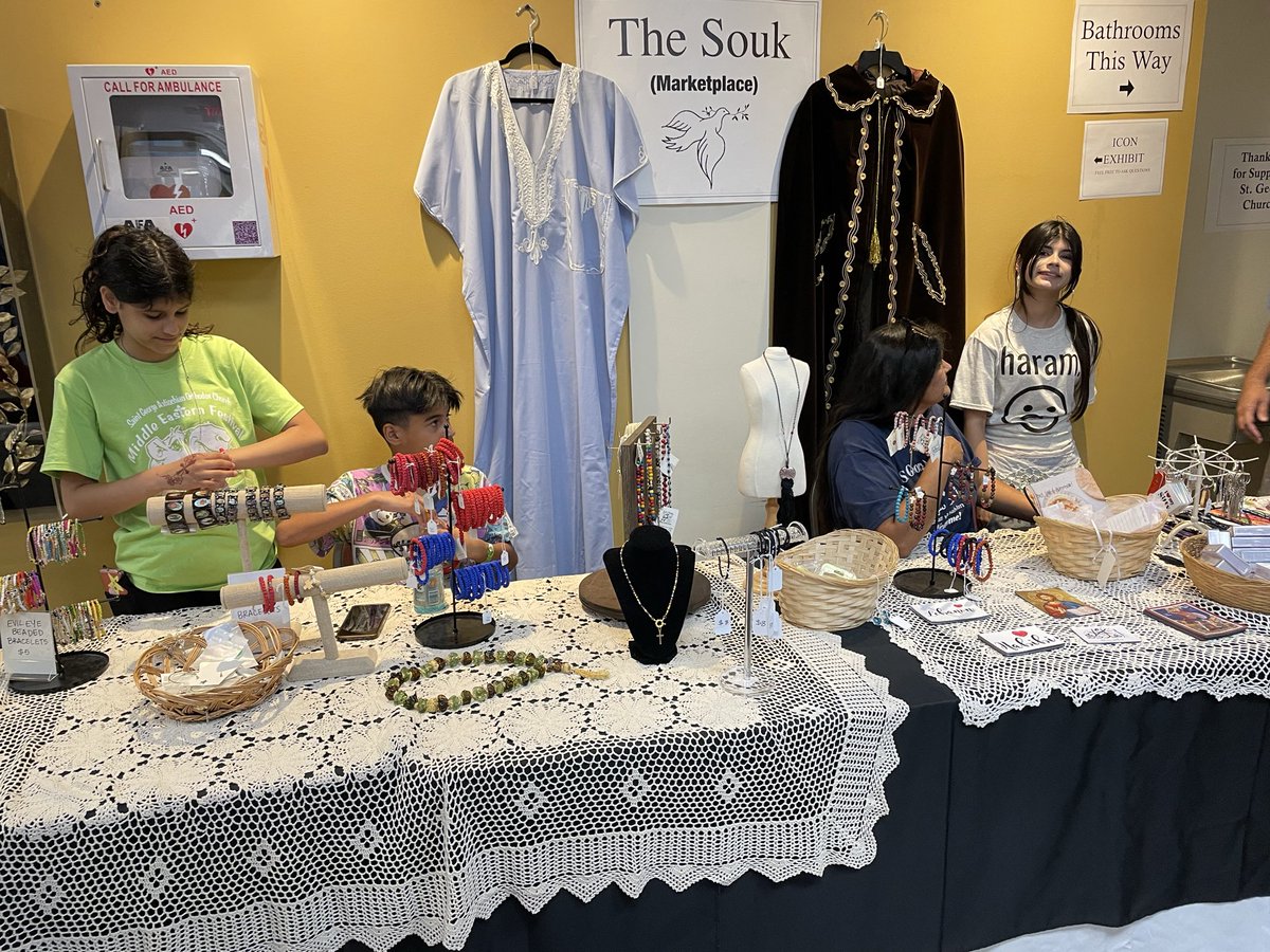 mideastfest's tweet photo. CHECK OUT OUR MARKETPLACE!

16th Annual St. George Middle Eastern Festival!  @mideastfest 

Sat July 18: noon-10 P
Sun July 19: noon-6 P

Admission Free! Middle Eastern cuisine!
 
SHOP NOW!!!
Online bake sale: https://t.co/L2LoA8PKPY 

#mideastfest https://t.co/Fln6mCw5eL