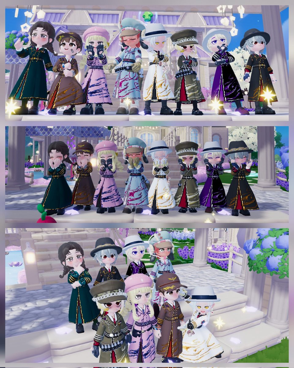 MiinnnMiinnn's tweet photo. #ハートピアスローライフ
 #ホエールフォール渓谷
 #ハートピア軍服愛好会
ぱにゃにゃからタグ丸パクリ(笑)
イロチ衣装で撮影会楽しかった~~~！
集まってくれた皆ありがとう♡♡ https://t.co/ac2CqH80bW