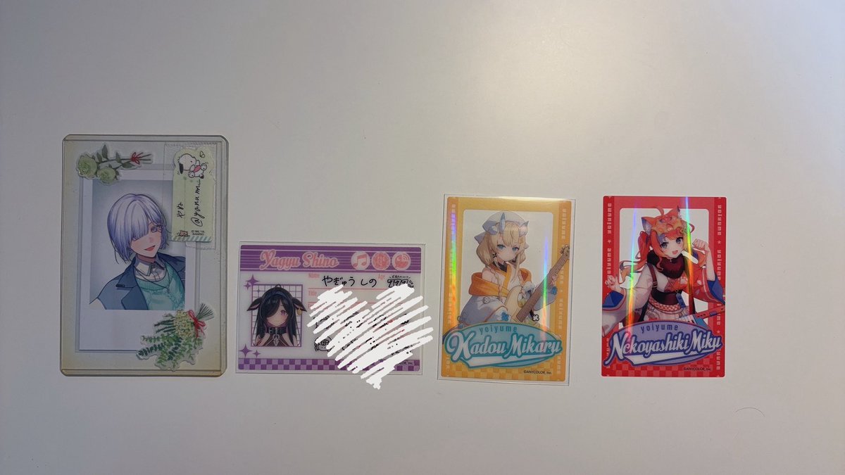 yanunn_'s tweet photo. にじさんじスナック2 クリアカード 交換 よいゆめ すぷれあ

譲：画像1枚目

求：画像2枚目

郵送交換のみ
お気軽にお声掛けください。 https://t.co/8J8BIdkExJ