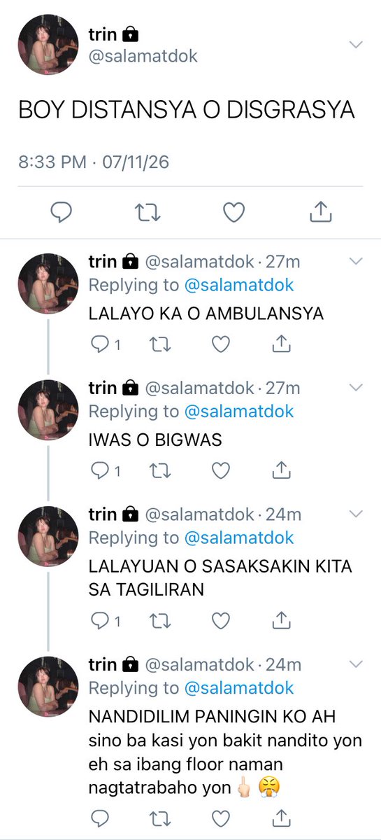 bluntoscult's tweet photo. happy rainy season, everyone! ingat po sa sakit, maliban kay ya girl trinity #barantos 1/2 https://t.co/Z6wZswAxiZ