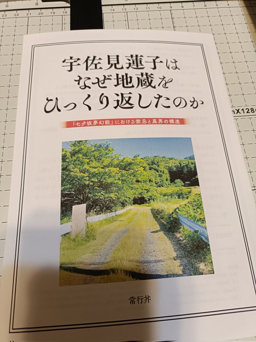 Nemo_Border's tweet photo. すみません、ちょっと忙しくて無配のペーパーとなりました…… https://t.co/2ycgbtR4zc