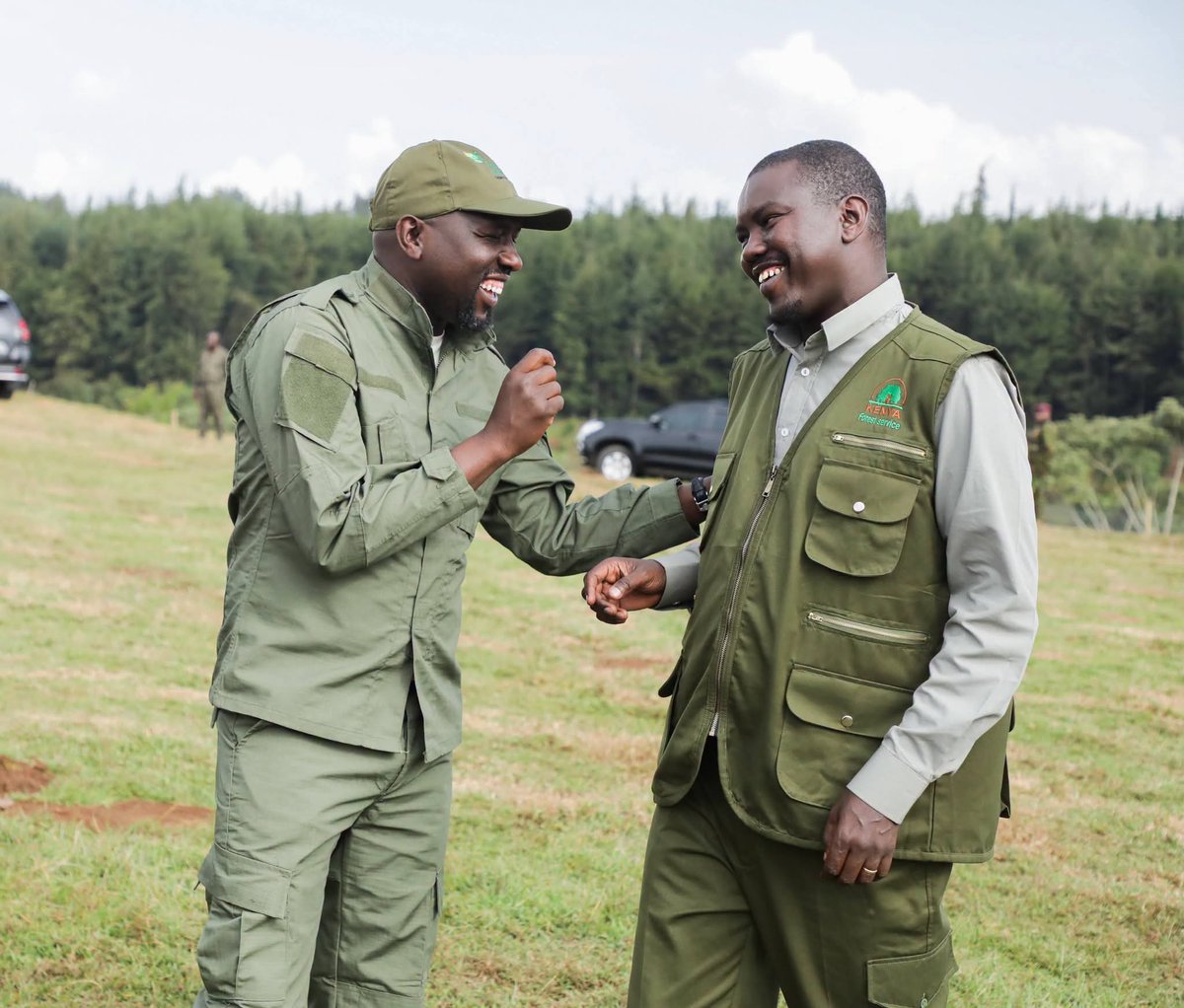 PloSigei's tweet photo. Kaptagat during the launch of the Kaptagat Forest Marathon in Uasin Gishu County.📸🇰🇪☑️

Pictures speaks:Cs Interior Onesimus Kipchumba Murkomen and Jackson mandago having some moments. https://t.co/kiajkoYlpq