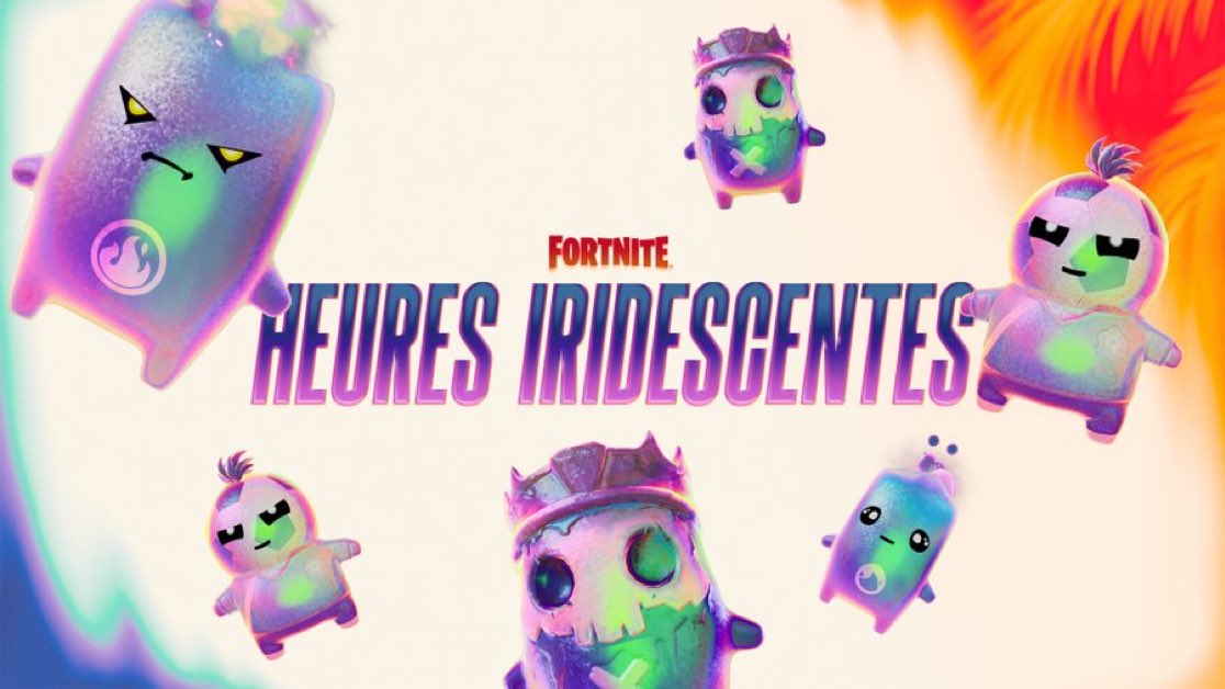 Hamza_ALR_'s tweet photo. 🚨 HEURES IRIDESCENTES EN COURS ‼️💎✨

🕑 20h à 22h | 3h à 5h
💿 Les Esprits iridescents apparaissent plus souvent !
🩹 Tous les joueurs commencent avec un dispositif d’auto-réanimation et bénéficient d’un effet de pierre de choc en sautant du bus.

#Fortnite https://t.co/EL5XOsUbRo