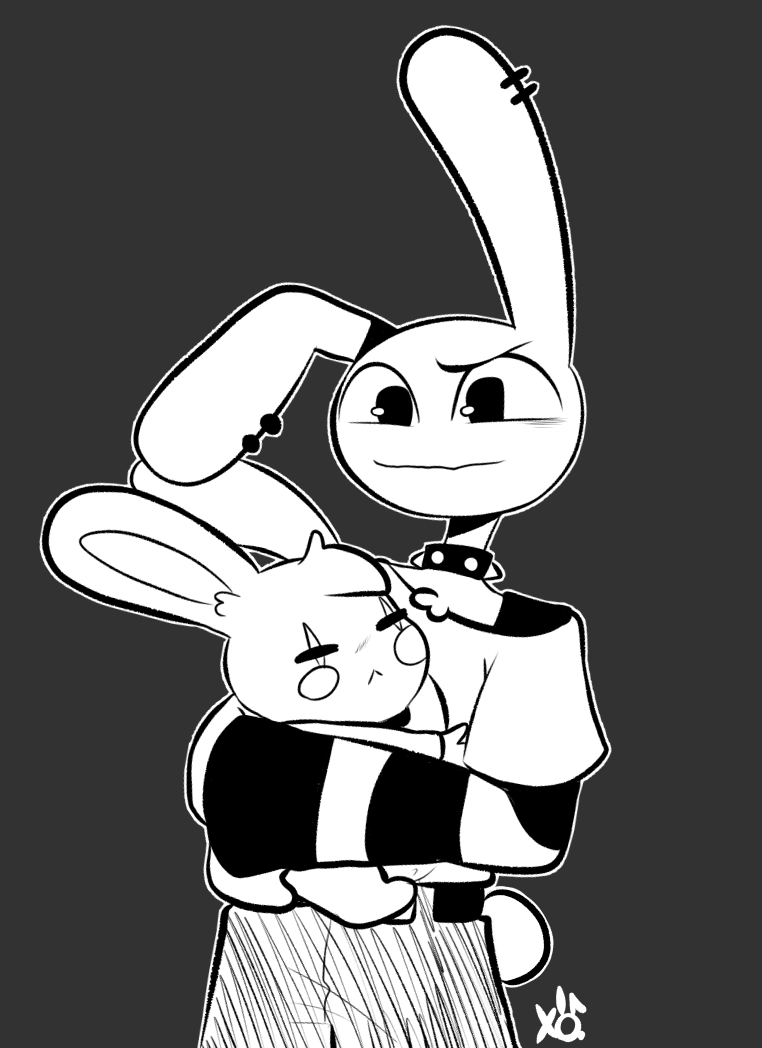 XObunny04's tweet photo. Votes are in and here is Loser Jax!
Went on VR chat this morning and someone requested me to make them with Jax, so I did just that.

Enjoy the quick doodle. It came out cute! https://t.co/upHcXG15Yk