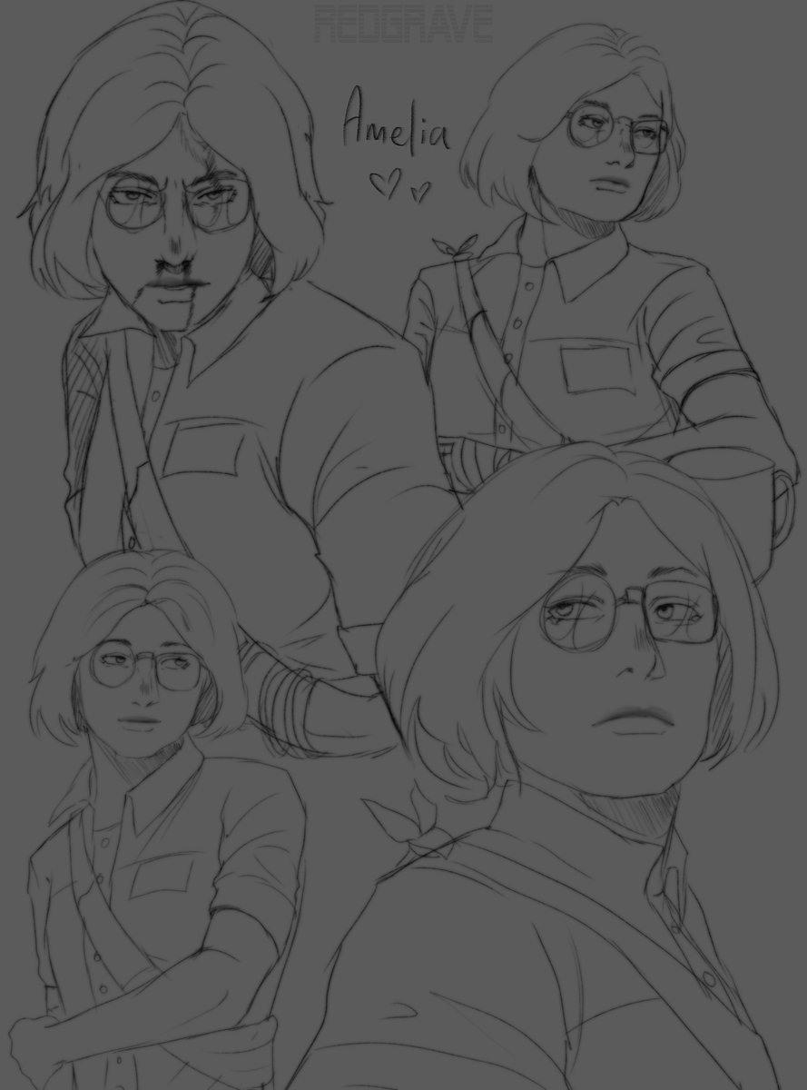 redgrave_vi's tweet photo. "Could we get some more Amelia to celebrate her escape.... You draw her so prettily..." ->  (https://t.co/PK7Cxfyf0v) 

absolutely!!! we love our wife💖
#theoutlasttrials https://t.co/mYWGyoLjGH