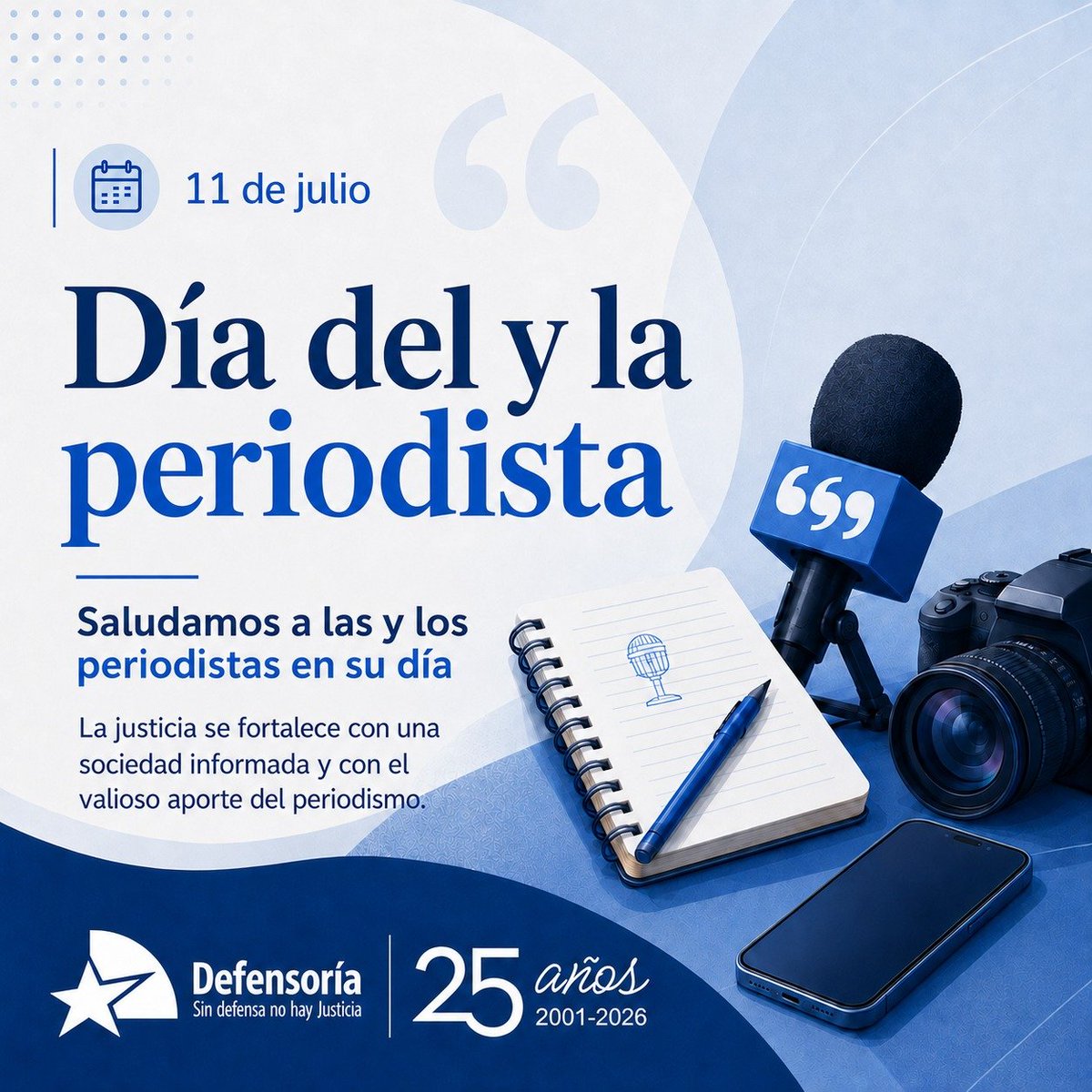 DPP_Nuble's tweet photo. 📰En el Día del y la Periodista, saludamos a quienes ejercen diariamente la labor de informar con responsabilidad, rigor y compromiso público.
Desde la Defensoría de Ñuble reconocemos el aporte del periodismo a una sociedad más informada, crítica y consciente de sus derechos.⚖️ https://t.co/jjUTXCkUMm