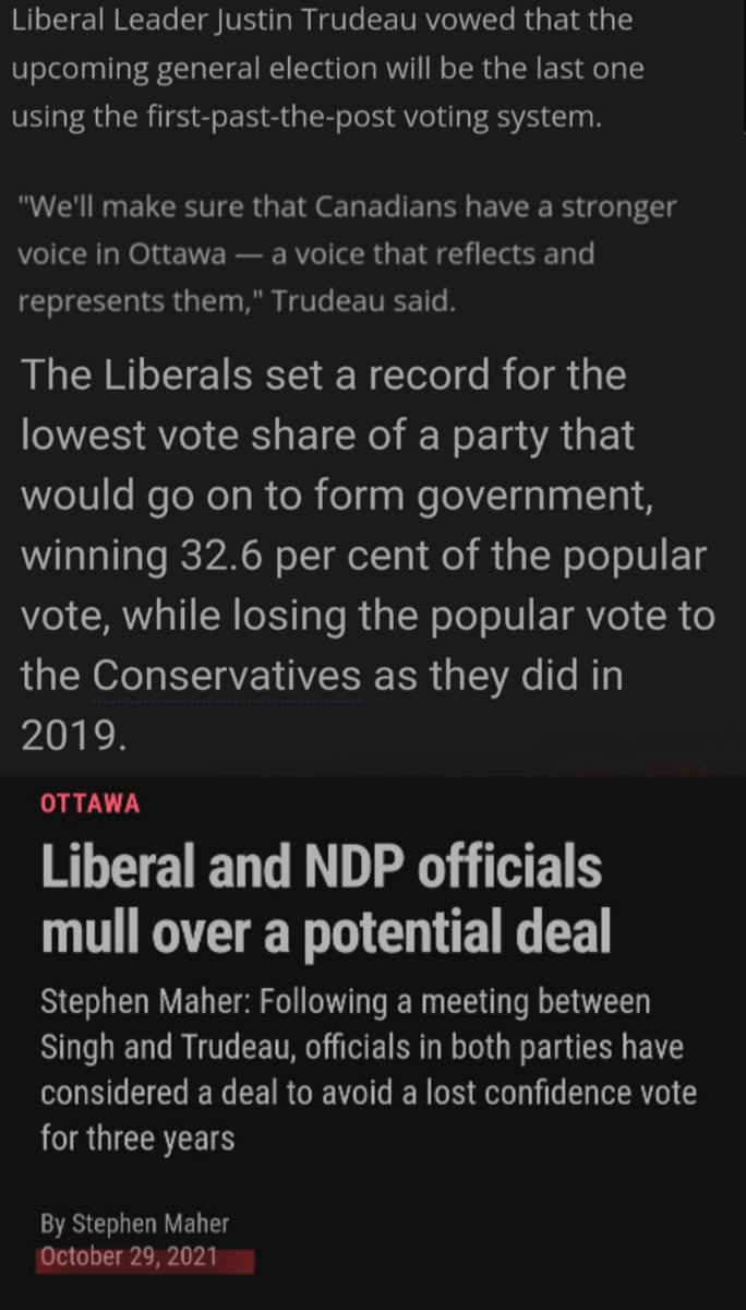 TheJuicins's tweet photo. @gator_gum "They've let him influence them in such a deep &amp; profound way"

He was the leader of our country for a decade.

He initially vowed to give Canadians a stronger voice then used the S&amp;C agreement to maintain power while lacking their support. https://t.co/9FoTO2ZOaV