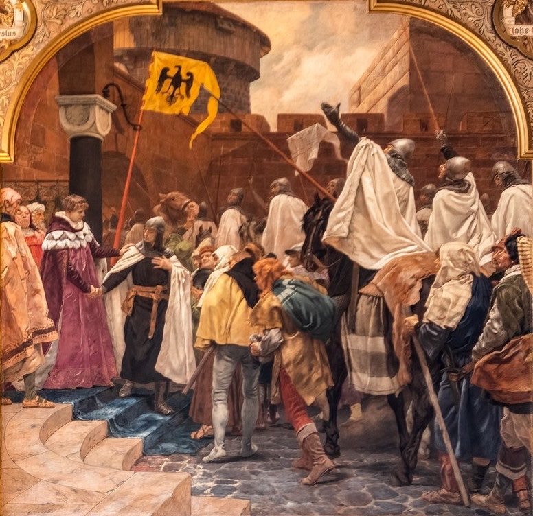 AtlasOfWisdom's tweet photo. A medieval state was built by men who were not kings, nobles or emperors — but monks with swords. The Teutonic Order created armies, ruled territories, built legendary castles and became one of Europe’s most unusual powers. Here is how it happened: 🧵👇 https://t.co/HpJmL3OHhF