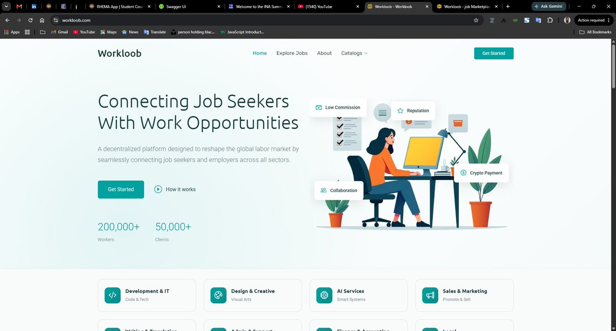 SardiusJay's tweet photo. I just discovered Workloob, a platform connecting job seekers with employers across different industries.
Looking for your next opportunity? Or hiring great talent?
Give it a try: https://t.co/kG4BDpQzQ9 @WorkloobGlobal
Let's create more opportunities together. ๐
#Workloob https://t.co/jteuARuOY8