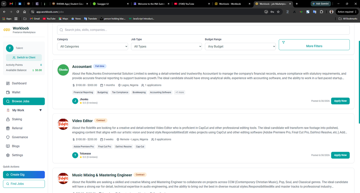 SardiusJay's tweet photo. I just discovered Workloob, a platform connecting job seekers with employers across different industries.
Looking for your next opportunity? Or hiring great talent?
Give it a try: https://t.co/kG4BDpQzQ9 @WorkloobGlobal
Let's create more opportunities together. ๐
#Workloob https://t.co/jteuARuOY8