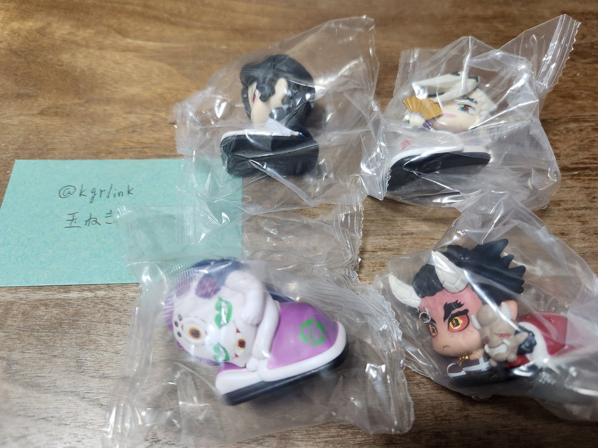 kgrlink's tweet photo. 【交換・譲渡】おねむたん 鬼滅の刃 拾参ノ型

譲：無惨 半天狗＆憎珀天 童磨 玉壺
求：400円+送料 ＞ 獪岳(拾参または拾肆)

無惨は購入時点で外袋に破れあり。
童磨は玉壺＞半天狗含む方優先。
検索からでもお気軽にお声掛けください。 https://t.co/jjNQ7CxYay