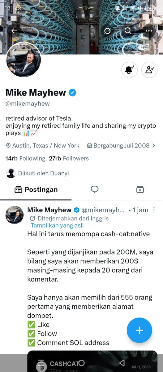 Beixzuan6's tweet photo. @mikemayhew Count me @mikemayhew 

D54rpkvxJKSo2s7EnmeG8GRDbvnfm9myaMmR2WBSDfxv https://t.co/ROOt3VgOsp