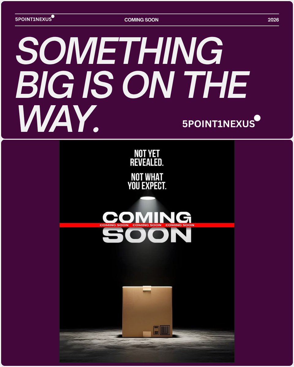 5Point1Nexus's tweet photo. Stop guessing. Start executing.
We’re changing how organizations move, and you aren’t ready for what’s inside the pod. 🤐
#5Point1Nexus #NexusPod #ExecutionOS https://t.co/74wg02Oedq