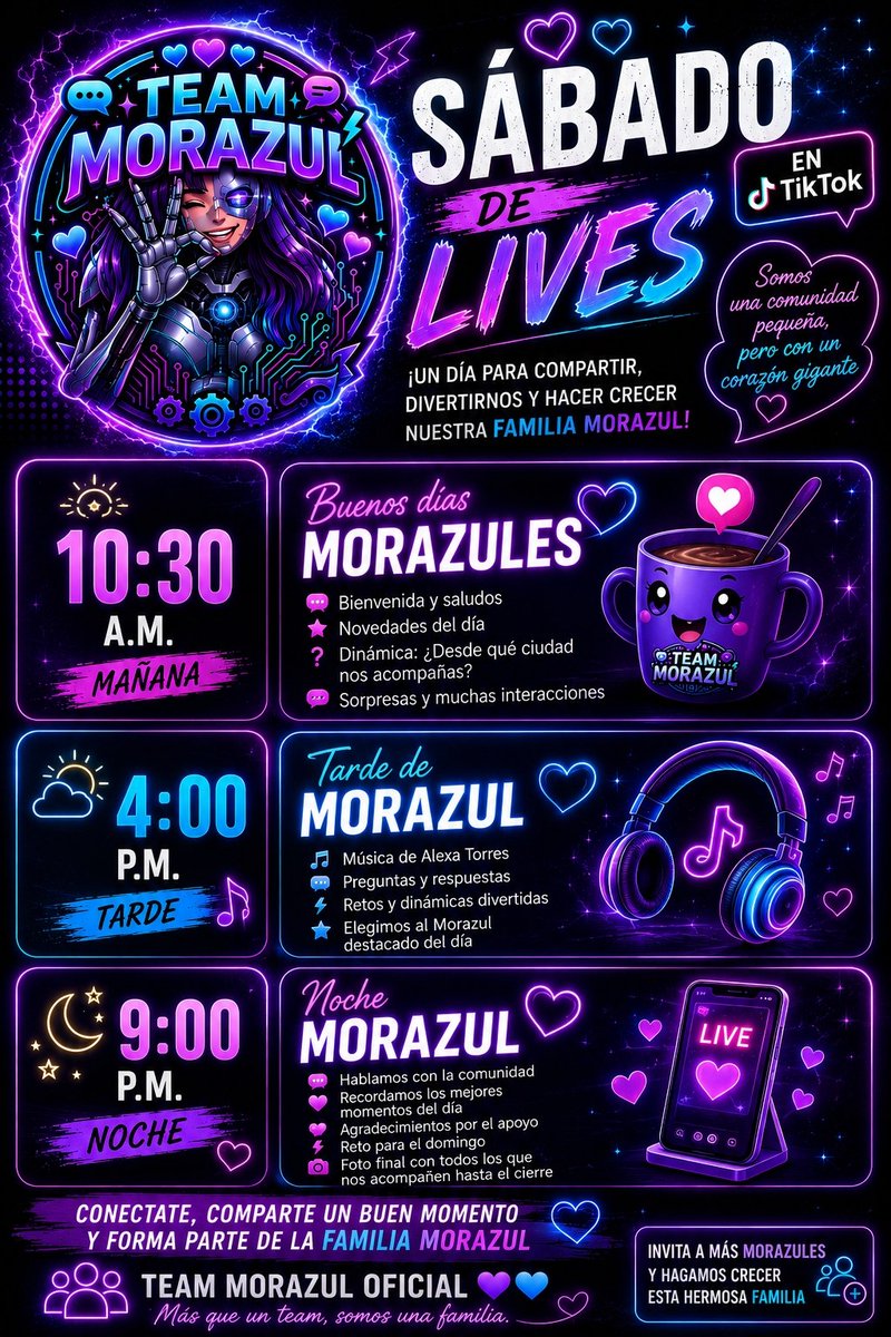 Teamorazul's tweet photo. Sábado de live conectate con nosostros y vamos a interactuar 💜🩵 
@KeyPalmera15 
@FernandaHe52724 
@adriana1040 
@cardozo90201 https://t.co/JILJZUBu4I