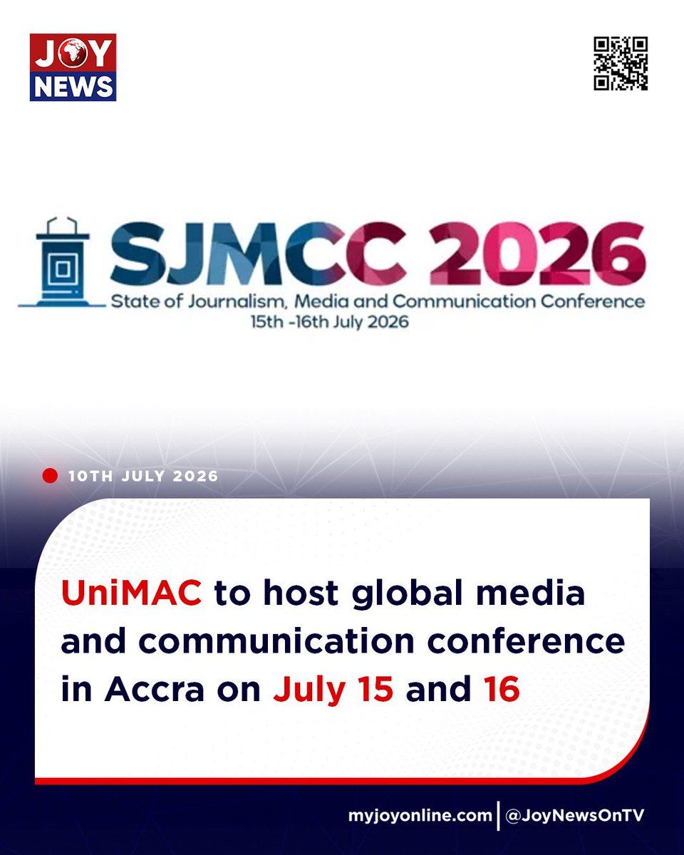 KuriLeticia123's tweet photo. The count-down to the State of Journalism, media and communication conference 2026! Mark your calendar so you don't get left out 🥳
#sjmcc #conference #journalism #FutureOfJournalism https://t.co/LInruDtZle