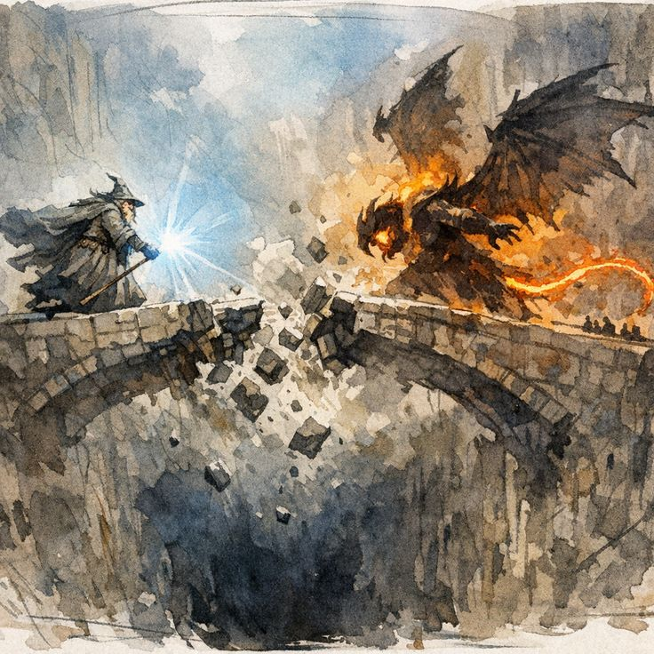 nimrodelf's tweet photo. The Bridge of Khazad-dum https://t.co/Qdtg7iP3Fm