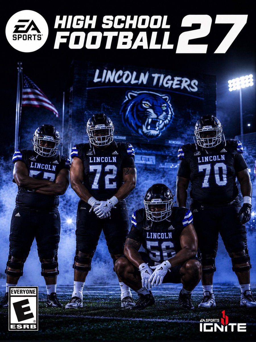 TigersToughFB's tweet photo. HS Football 27’.. We Chose The Lincoln Tigers… &amp; We Have 3 Editions: 
#NewLincoln, #TrenchWars  &amp; #TigerDen https://t.co/0co1VUlnV3
