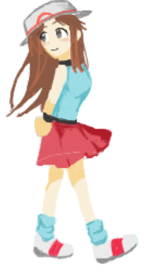 Risa_Azuma's tweet photo. 公開絵チャに参加させてもらいました！
ルビー、ゴールド、アローラサンドパン、リーフちゃん描きました。
＃ポケモン　＃ポケスペ https://t.co/KkbQyuj8q8