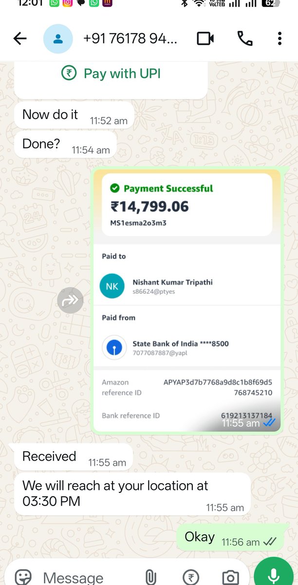 Raja_4004's tweet photo. @bhash @OlaElectric 

Today I lodged a complain against my scooter doesn't start from morning. There after a person from Rourkela Odisha called me to repair my vehicle as a OLA service man.
He told me that harness censor of my vehicle is not working, he demanded 14779.53 for cens https://t.co/wEiViqfuTY