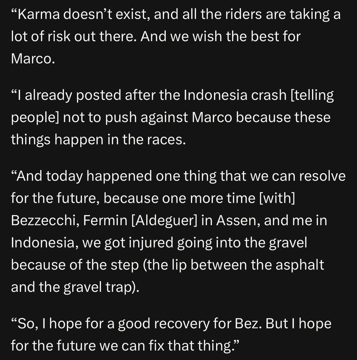 bunnyquez's tweet photo. marc on bez's crash❤️‍🩹 https://t.co/Eid13a3oy5