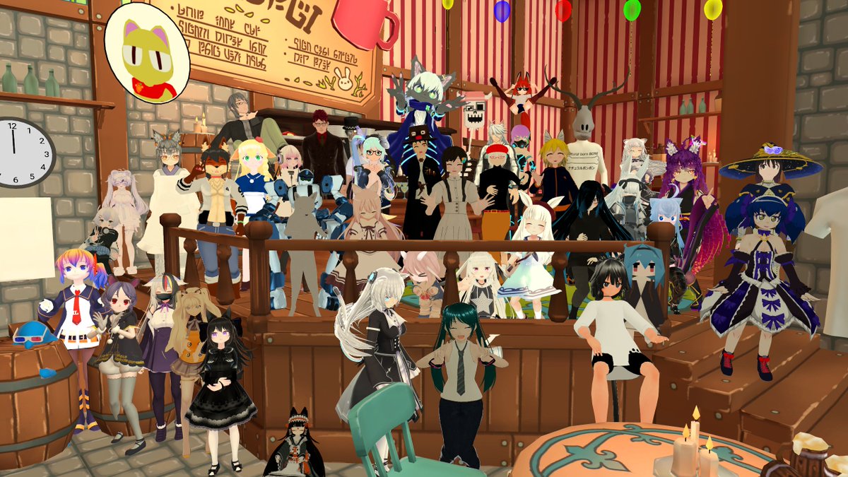nemchan_nel's tweet photo. ちょwww 古のVRChatterが凄い勢いで集まってきて、感動の再会の連発で泣きそう… みんなアバターがやたら軽い(><) #VRC2018年組 https://t.co/YSzu0d1qn9