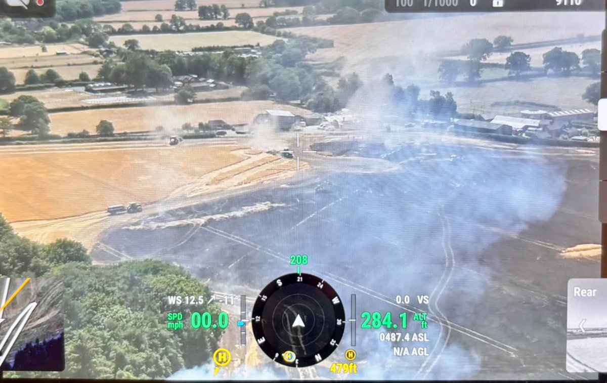 shropsfire's tweet photo. Incident Update – Roden / Somerwood Area

Shropfire can confirm that the grass fire in the Roden / Somerwood area is now under control.

Firefighters remain on scene damping down and making the area safe. We would like to thank the public for their patience, https://t.co/twJzruQMF9