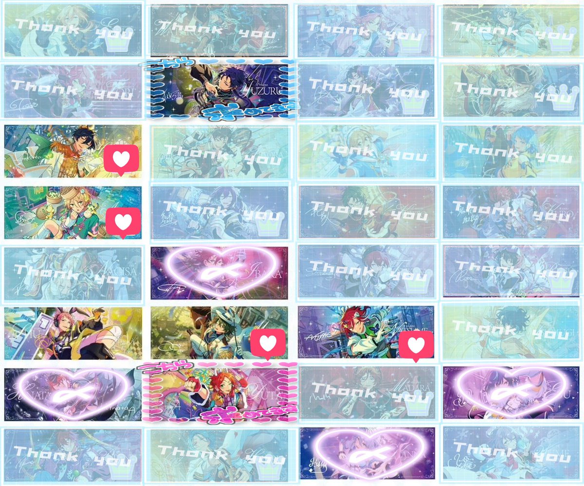 _emr_yr's tweet photo. 【交換/譲渡】あんスタ 中国 盛彩典蔵ホログラムチケット ホロチケ

譲：BOX→北斗 藍良 宗 みか 夏目
ガチャ→夏目2 友也 凛月 燐音 HiMERU

求：かかった金額＋送料＞弓弦

✸︎郵送のみ
✸︎1BOX＋ガチャ20枚代行依頼済み
→ https://t.co/HVGqrvFrcR