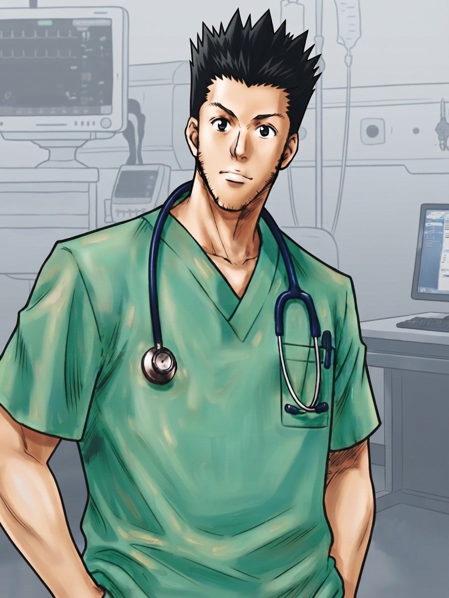 moha2391's tweet photo. I miss my fev Doctor 
#ハンターハンター #hxh #hxhfanart #myart #hunterxhunter #hxh413 #leorio #HXH https://t.co/GVJ0dLWohm