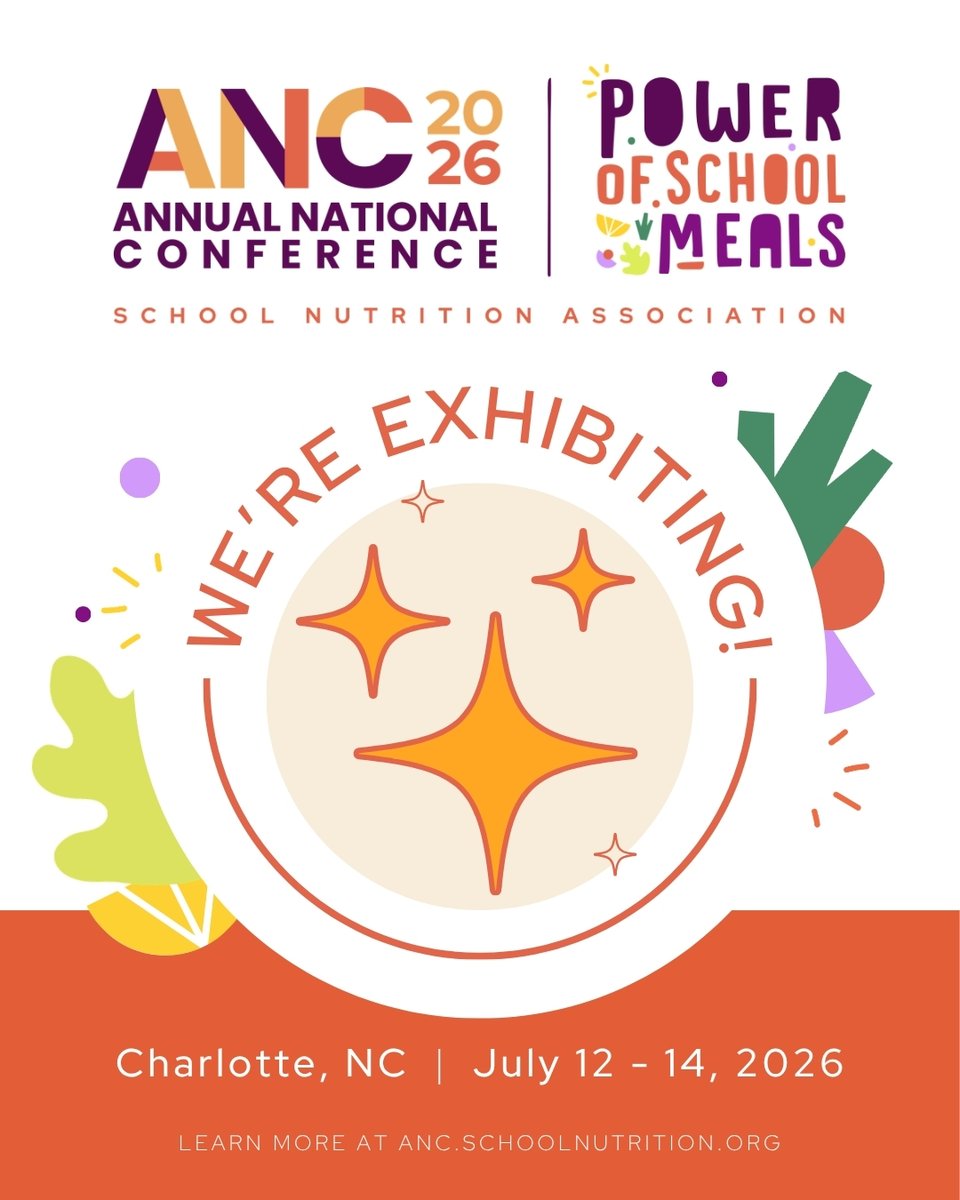 ichildnutrition's tweet photo. Heading to Charlotte for #NC2026? We'd love to see you!
📍 Stop by ICN Booth #1324 to explore our trusted, evergreen resources designed to help you go Back to Basics and get ready for a successful school year.
#SchoolNutrition #BackToBasics #BackToSchool #iLearn https://t.co/mlBCAMUALI