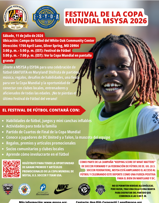 MontgomeryCoMD's tweet photo. This celebration of the world's game is happening this afternoon in White Oak. https://t.co/NuqXLtQMOp https://t.co/jwPVVqFH7y