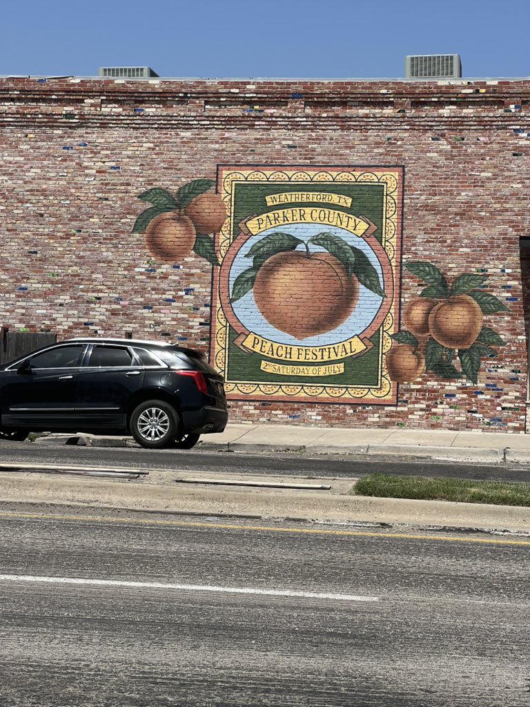 randallwright's tweet photo. In Parker County, life is just Peachy. 🍑 #ParkerCountyPeachFestival #peaches #Weatherford. https://t.co/dlYe0PGLTX