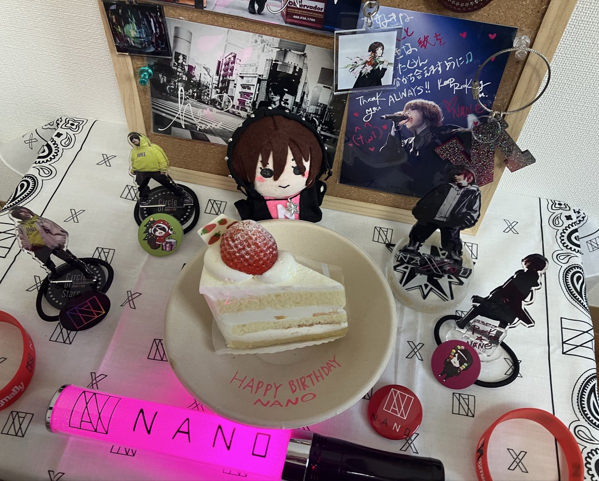 leon_montana911's tweet photo. ナノさん誕生日おめでとうございます🎉🎂
今年は初めてぬい作りしたのでちびナノも一緒にお祝い！食べたそう🥳

今年もナノさんにとって素敵な一年になりますように。
今日の配信も楽しみにしています🤟❤️‍🔥

@nanonano_me https://t.co/Du9fqjS3rA