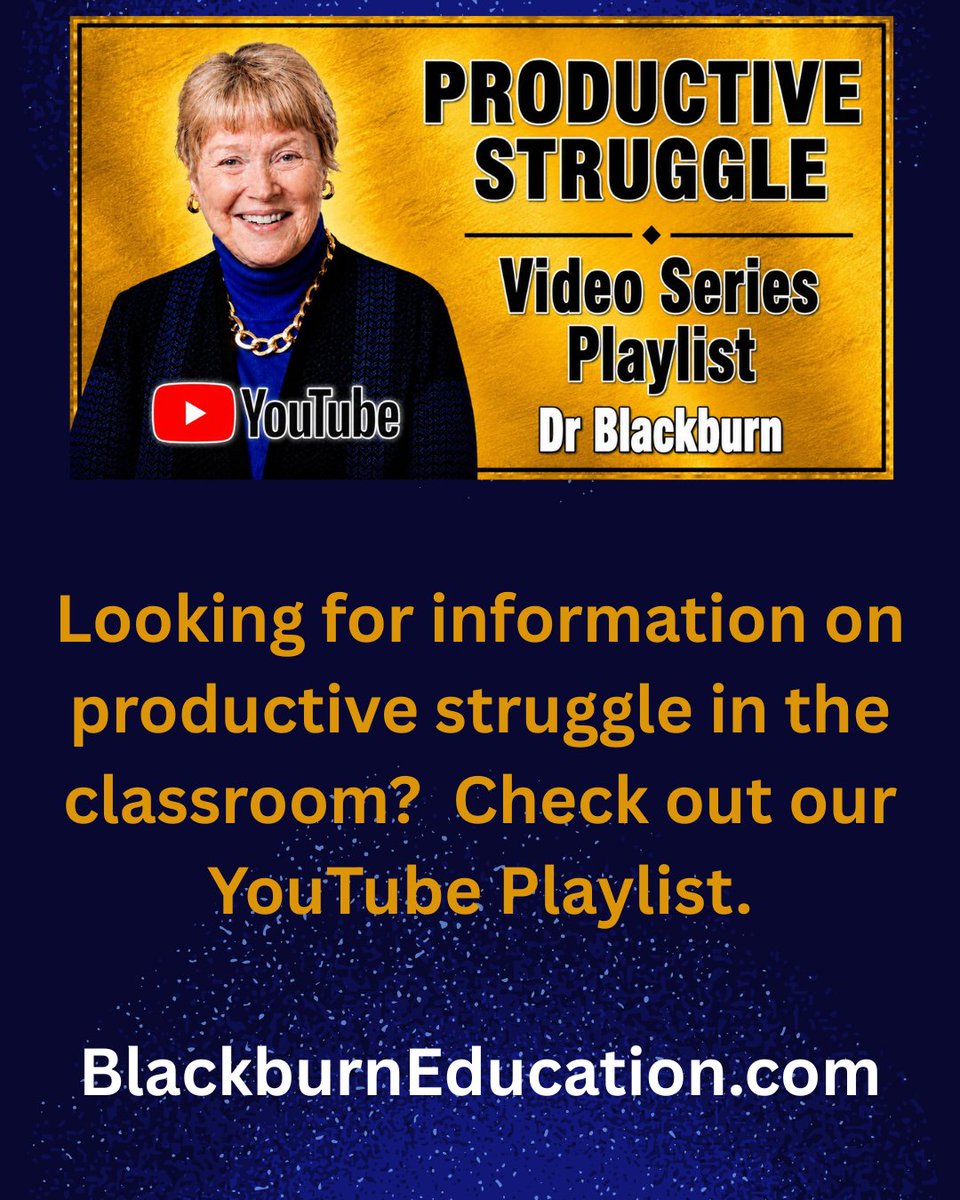 BarbBlackburn's tweet photo. Are you interested in #productivestruggle?  Check out our videos!  https://t.co/YRZ0VK8yH4 https://t.co/nZlhl5JJdI
