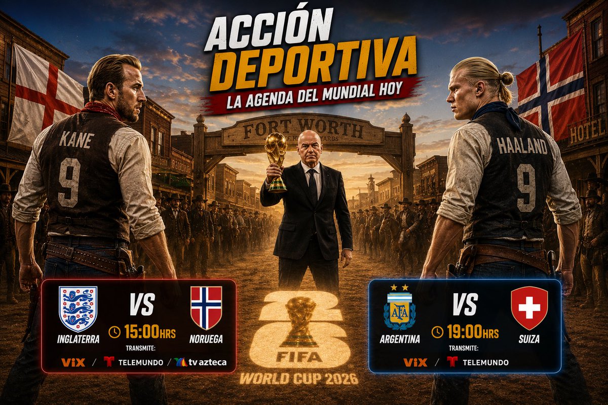 FelixPozos's tweet photo. Inglaterra vs Noruega

El mejor duelo de la ronda de los cuartos de final. Habrá enfrentamientos directos que nos volarán la cabeza. 

Ojalá que Declan Rice esté sano para jugar porque ese duelo en medio campo con el Capitán Vikingo Ødegaard ya me lo estoy saboreando. https://t.co/OIitknZnFl