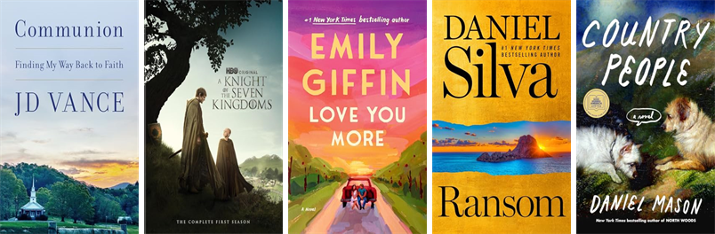 RCPL's tweet photo. This week the Randolph County Public Libraries has 278 new books and five new movies.  New items include Communion. https://t.co/47PeLOFYsz https://t.co/3sR5RVtDEU