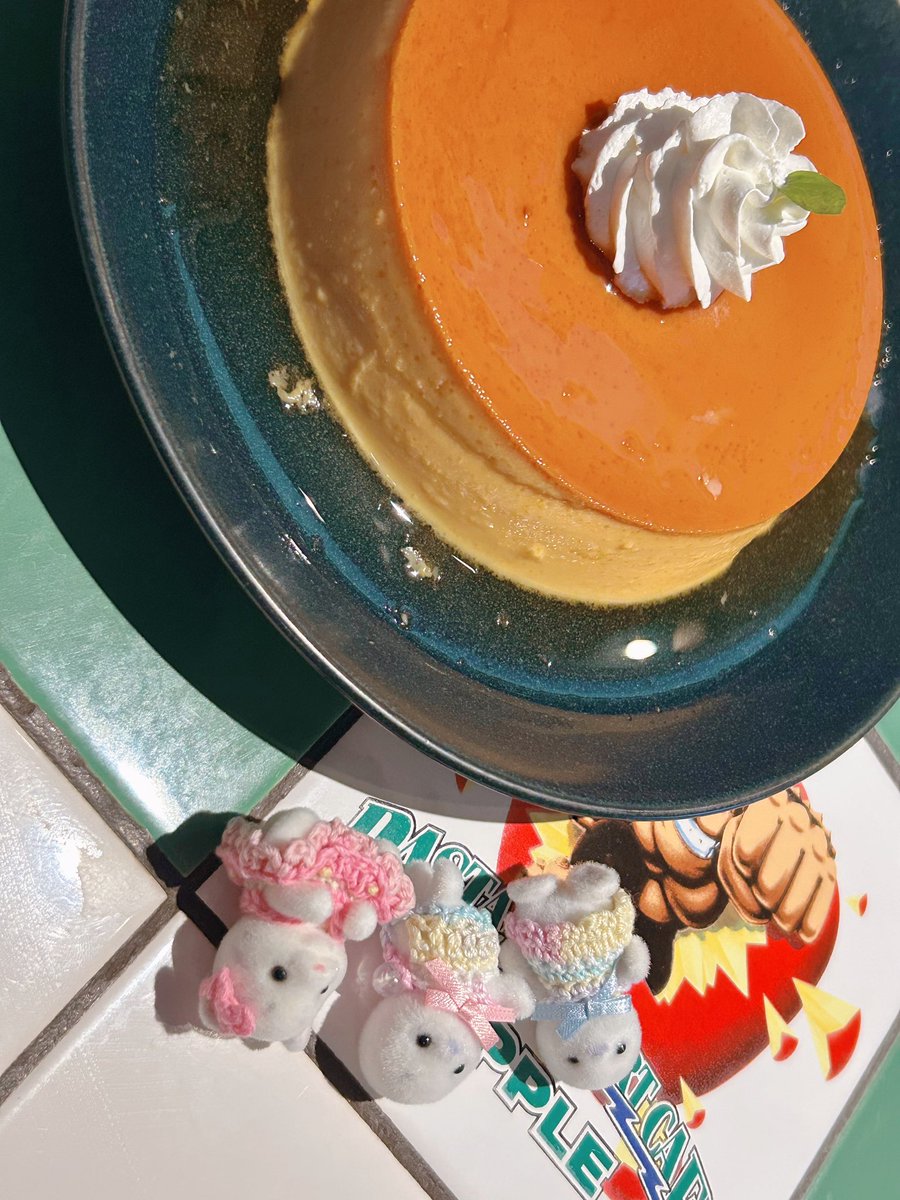 mfumfuou's tweet photo. プリンがデカすぎて横転するシルバニア達🍮 https://t.co/kwt6f3Le1l