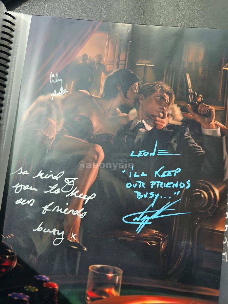 aeonysie's tweet photo. "I'll keep our friends busy..." - Leon
"So kind of you to keep our friends busy" - Ada 

Thank you @nunschick for allowing me to show them your amazing fan art ! 💖 https://t.co/64t1JHGNVD
