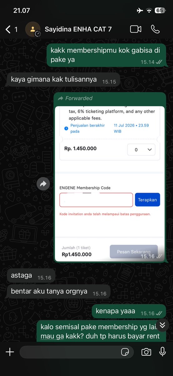 justbemineee's tweet photo. ANJIRRR TERNYATA YANG JADI CUST KU TUH SCAMMER NJIRRR 😭😭

SAYIDINA UMAR // @ dearsalak

scammer rent membership enhypen, dipake untuk war tidak bisa sampai owner @mcrowwn yg punya membershipnya refund ke dia 😭😭

ternyata dia mau scam rent membership gratisan 😭😭 https://t.co/bLsiMjTxoM