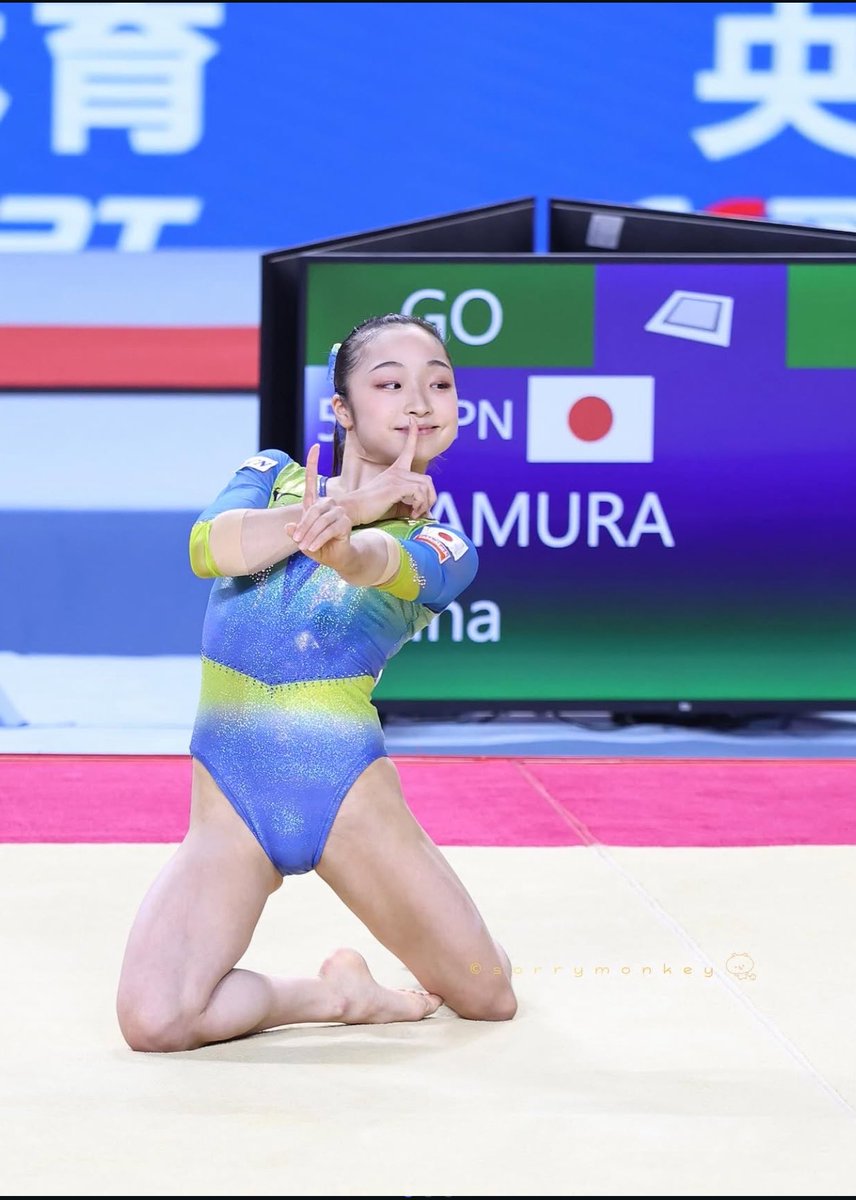 dailyjpnwag's tweet photo. 岡村 真 Okamura Mana on floor at Asian Championships 

📸: siccishu on Instagram https://t.co/guR3Y1cQDX