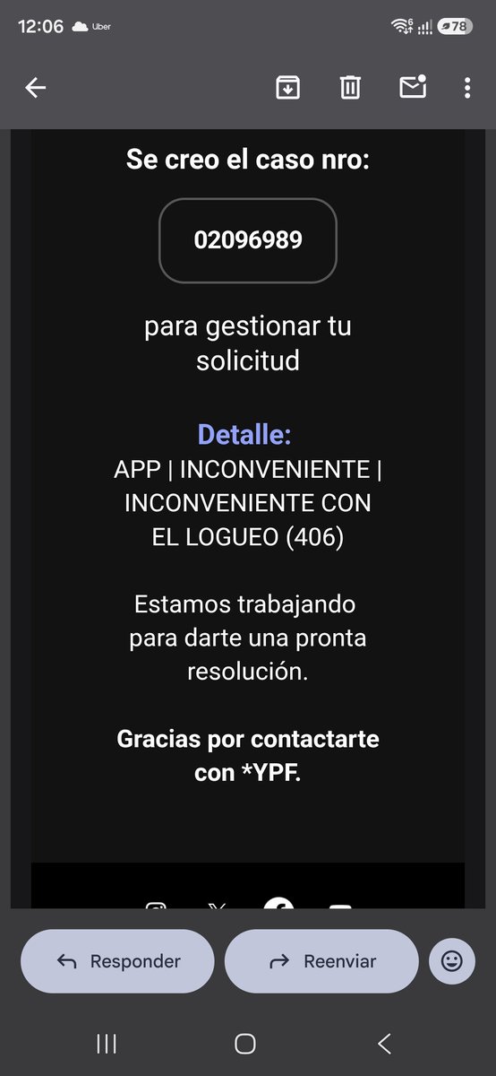gersabat's tweet photo. Buenos dias hace por lo menos 10 dias que no puedo ingresar a la app, tengo dinero que transferi para cargar combustible y no me permite ingresar. Llame y me tomaron un reclamo técnico, pero a la fecha sigo con el mismo problema
@YPFoficial https://t.co/cimxgoCFv5