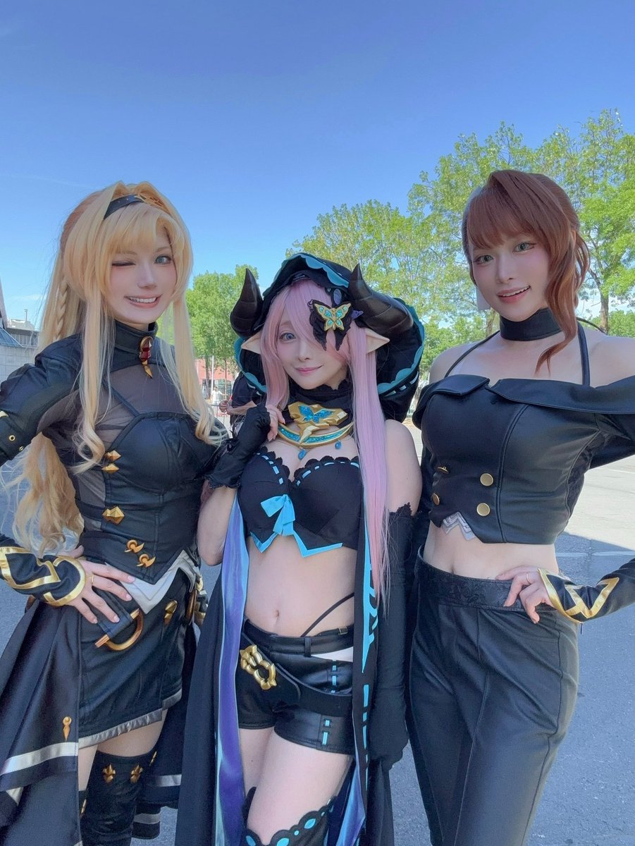 saki_miyamoto's tweet photo. Japan Expo Paris 2026
3日目もありがとうございました！

ゼタベアちゃんとダンス衣装の女子組でお写真撮りました❤️💜💙

明日はあっという間の最終日…！
Cygamesのブースでお会いしましょう✨

Japan Expo Paris 2026
Merci beaucoup pour cette troisième journée !

Aujourd’hui, j’ai pris une photo avec Zeta et Beatrix, toutes les trois dans nos tenues de danse ❤️💜💙

Demain, ce sera déjà le dernier jour… !
Le temps est passé si vite, mais je compte bien en profiter jusqu’au bout ✨

Retrouvez-nous au stand Cygames !

#JapanExpo2026
#グラブル
