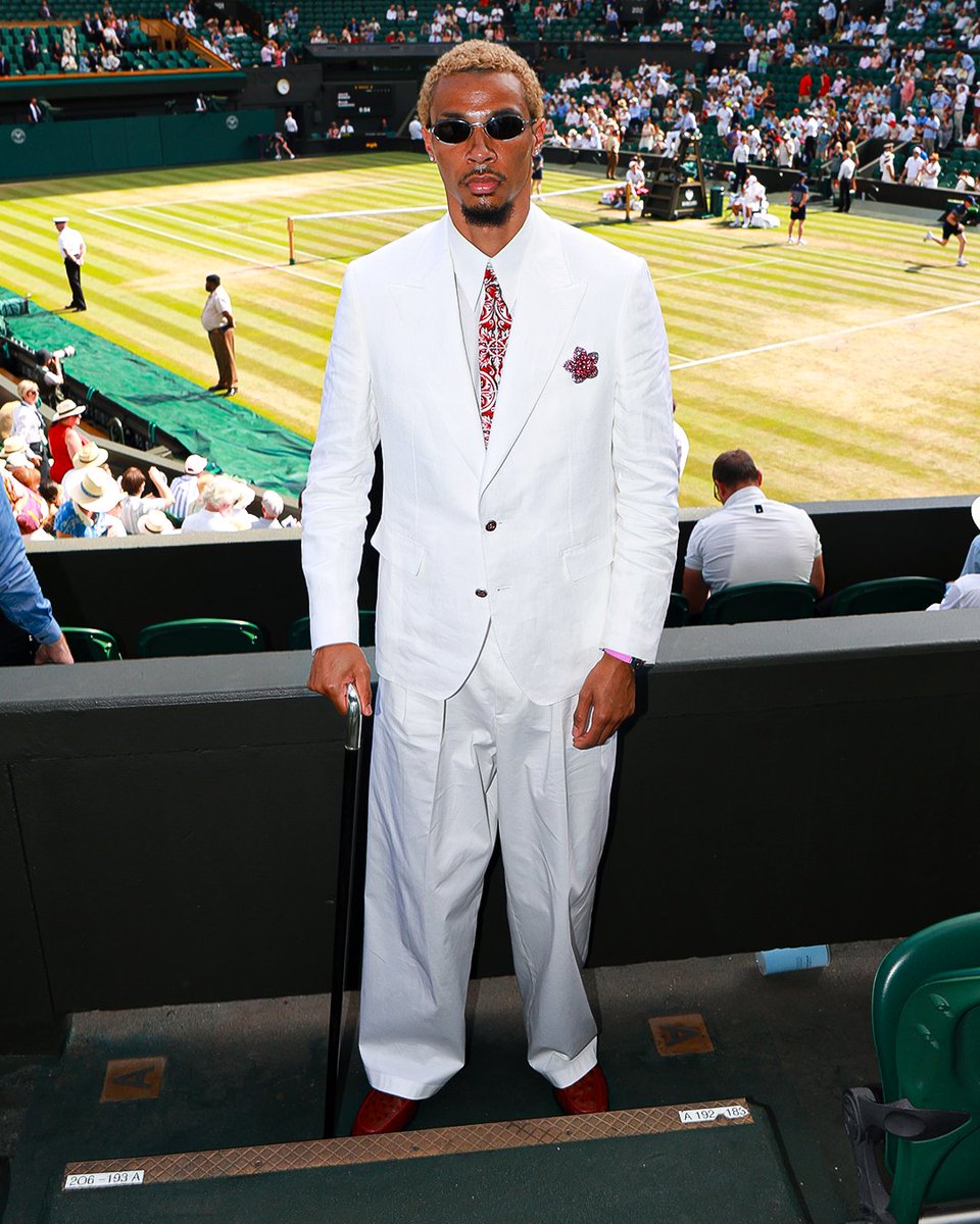 tntsports's tweet photo. Hugo Ekitike brought the style to Wimbledon 😎 https://t.co/aEhsz04TmJ