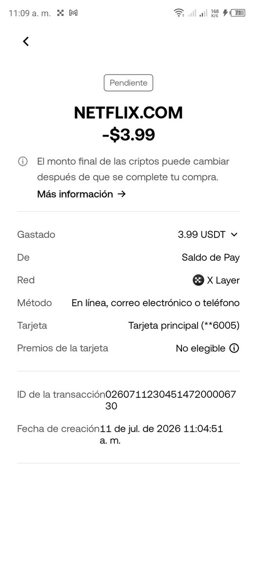 LucianoBar87966's tweet photo. La tarjeta de @OKXLatam pasa perfecto por Netflix Venezuela 👇 recargue directo con usdt pero también podés recargar con bolívares en el P2P 
https://t.co/PvKnkknspu https://t.co/gjHvvhIP1a