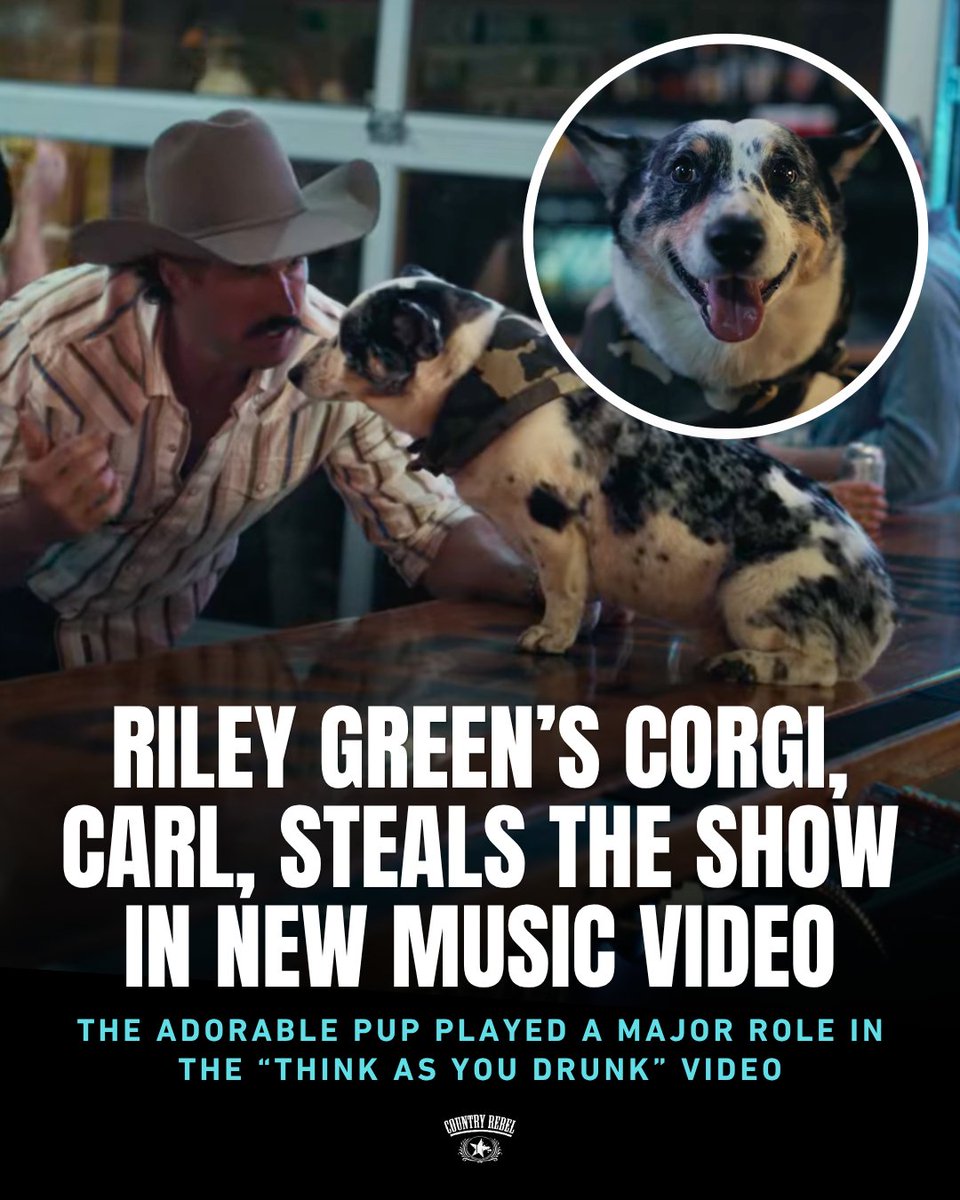 countryrebel's tweet photo. Have you seen Riley Green's new music video? Visit the link below to see his furry co-star 🐶 https://t.co/heDj0qYPxs