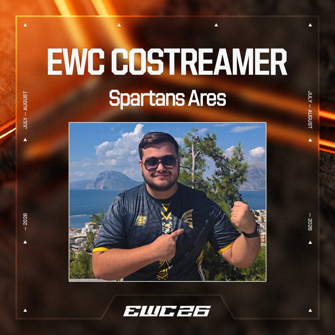 A_Makrigiannis's tweet photo. I'm very happy to announce that I am an official @EWC_EN co-streamer for LoL, Valorant, Rocket League, EA Sports FC, CS2, PUBG and PUBG Mobile!
I will be streaming on both my Twitch and TikTok pages!
https://t.co/01FEpcB6iB
https://t.co/8fMjVrrnC8 https://t.co/Wbd9komT7t