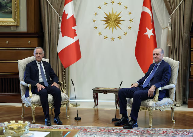 clashreport's tweet photo. Türkiye has not yet decided whether to join Canada's new Defense Security and Resilience Bank (DSRB).

Turkish officials say Ankara took part in the negotiations and signed the declaration launching the initiative, but is still reviewing whether to formally participate. 

Earlier this week, a Turkish source said the government was not ready to commit yet.

Source: Reuters