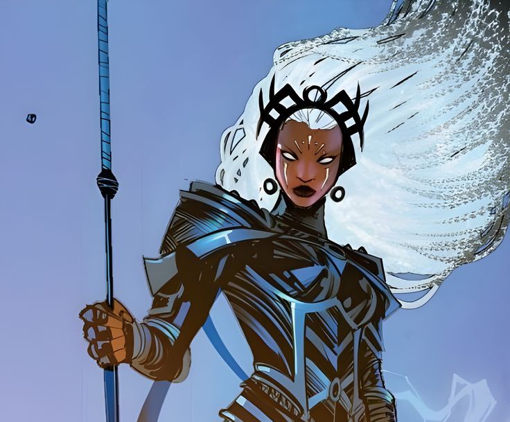 PortalStormBr's tweet photo. ⚡️| Se tem um design da Tempestade que já deveria ter virado skin no Rivals é esse aqui.

A armadura de vibranium que ela usou pra se vingar dos Deuses do Trovão já é um clássico moderno da personagem. https://t.co/aRRNVrrDBv