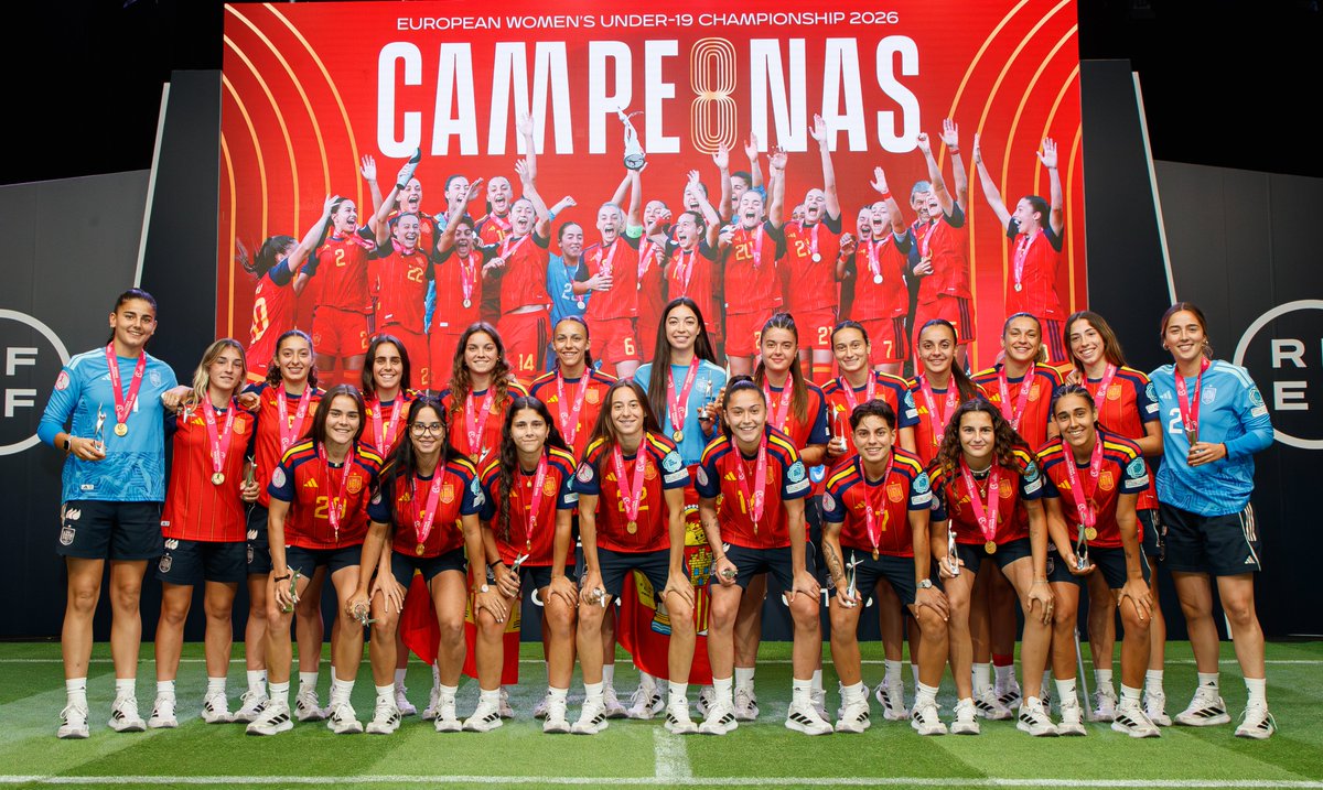 rfef's tweet photo. 🥰 La Ciudad del Fútbol recibe a las campeonas de Europa #SUB19.

ℹ️ Toda la información > https://t.co/Md4HwMqUiI

#NuestraBase https://t.co/MplrSccVi9