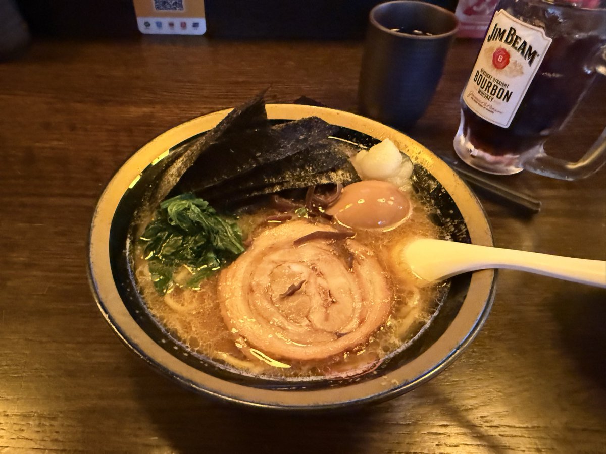 Mike2929117's tweet photo. 今日の昼　力家で家系ラーメン https://t.co/Cd91M2CcOu