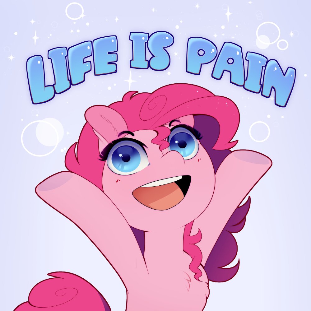Sethisto's tweet photo. How would you cheer Pinkie Pie up? 

https://t.co/43kedP5O9b https://t.co/wng7wYLmJW